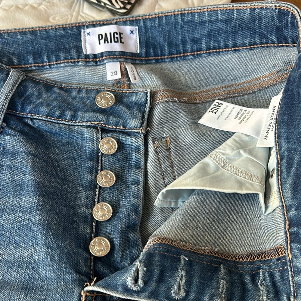PAIGE Women's Skinny Jeans - Blue
